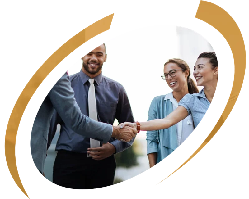 handshake with clients