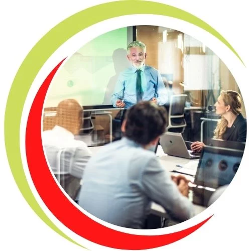 Corporate board members reviewing governance documents and strategic plans in a meeting, demonstrating readiness and alignment for effective decision-making.