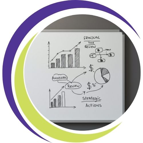 Plant sprouting from soil beside a business graph, symbolising sustainable growth, progress, and long-term success.