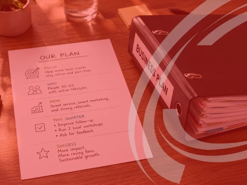 One page business plan